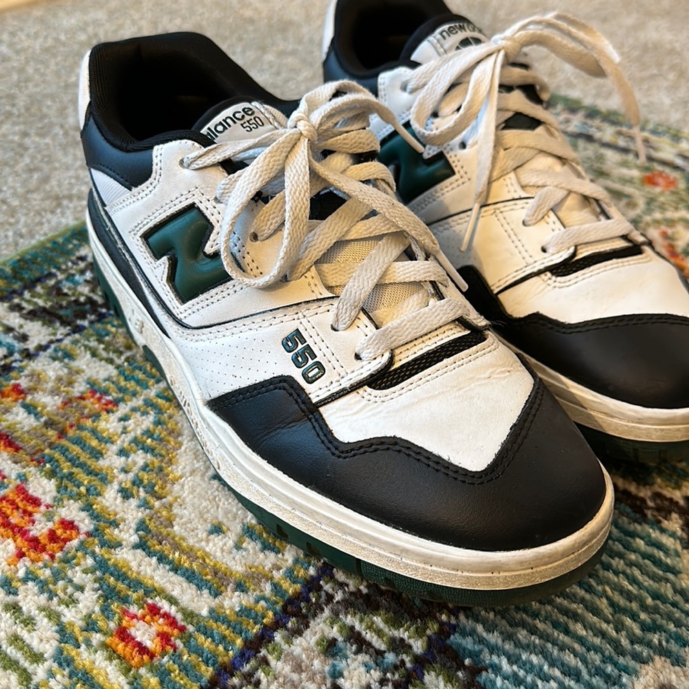 New Balance 550 White Green Black